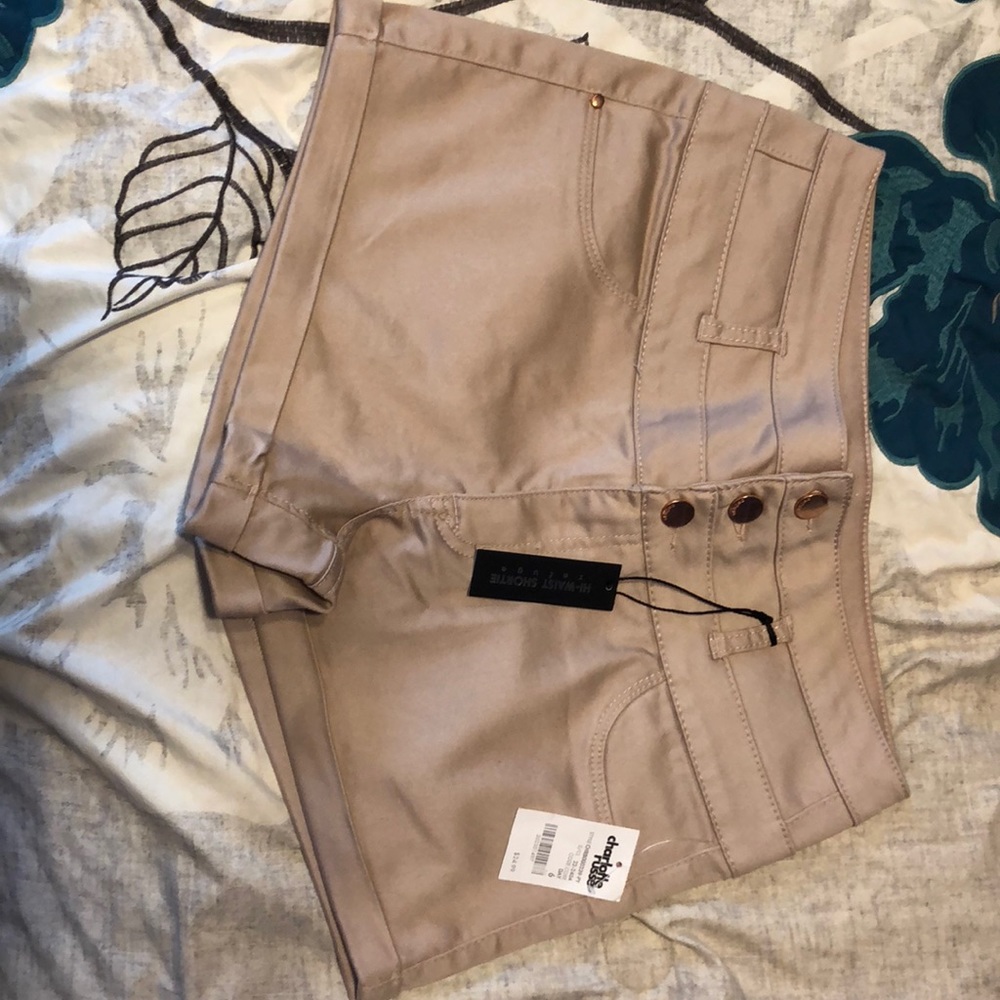 Blush pink shorts